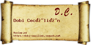 Dobi Cecílián névjegykártya